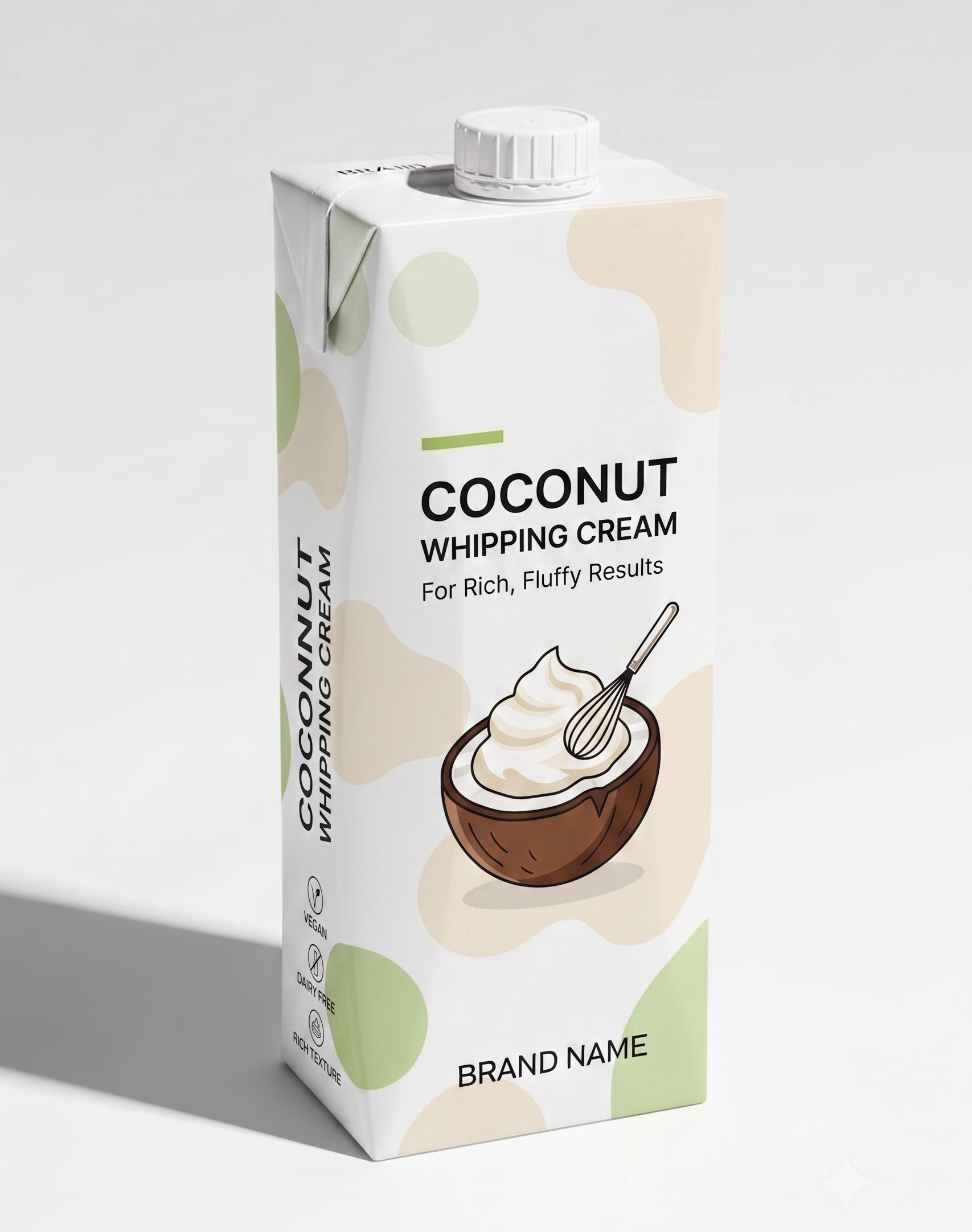 Coconut whipping cream: dairy-free peaks that hold
