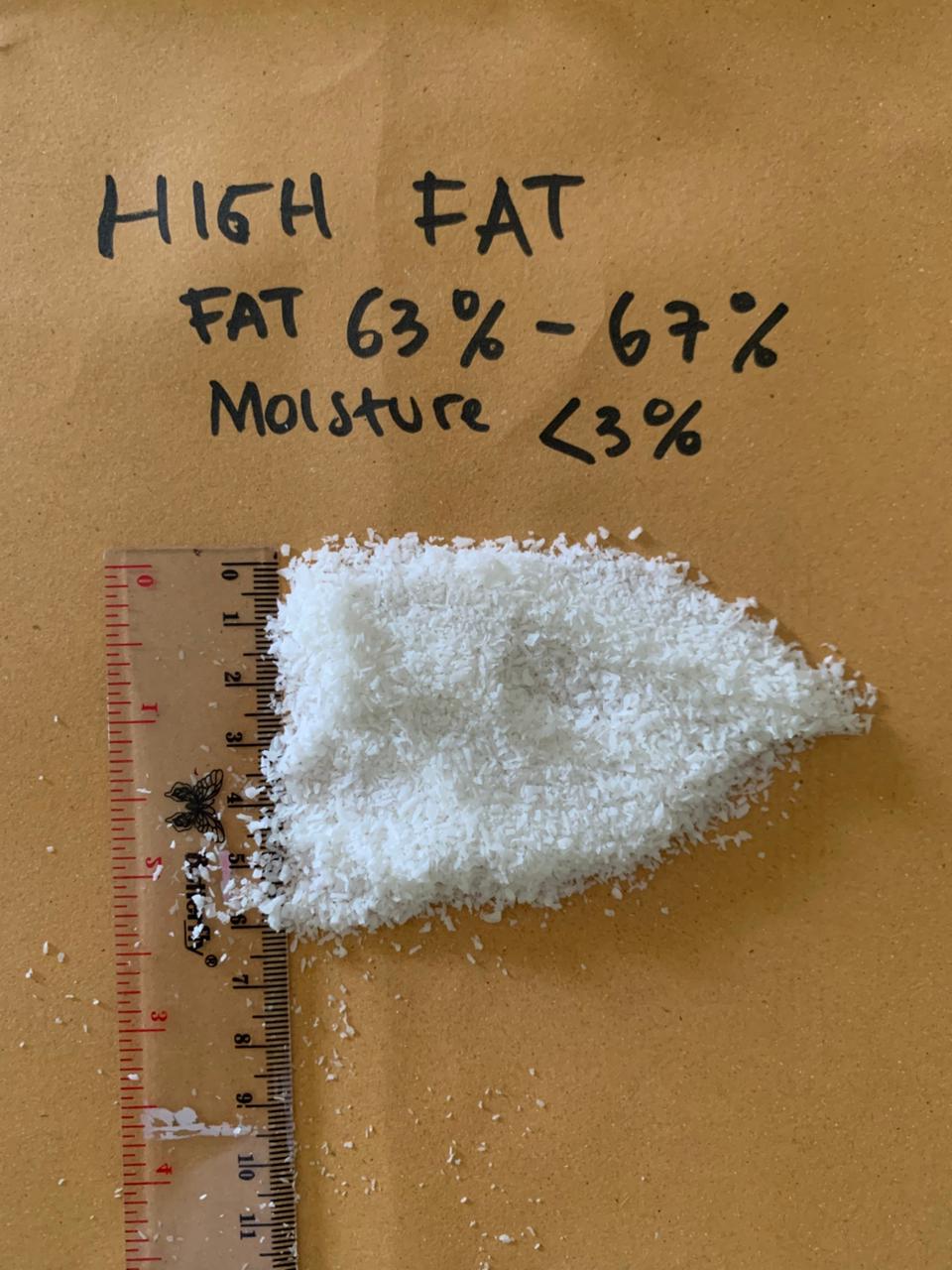 High fat desiccated coconut